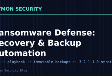 Ransomware Defense: estrategias de recuperación y automatización de backups