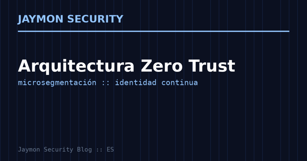 ZERO TRUST CIBERSEGURIDAD